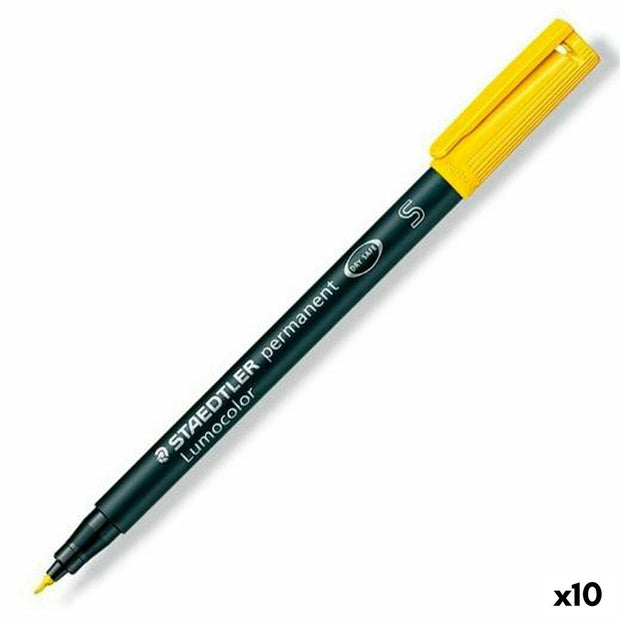 Permanent marker Staedtler Lumocolor 313-1 S Yellow (10Units)