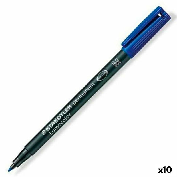 Permanent marker Staedtler Lumocolor 317-3 M Blue (10Units)