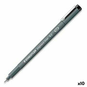 felt-tip pens Staedtler Pigment Line Black (10Units)