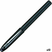 Roller Pen Uni-Ball Grip Micro UB-245 Black 0,5 mm (12 Units)