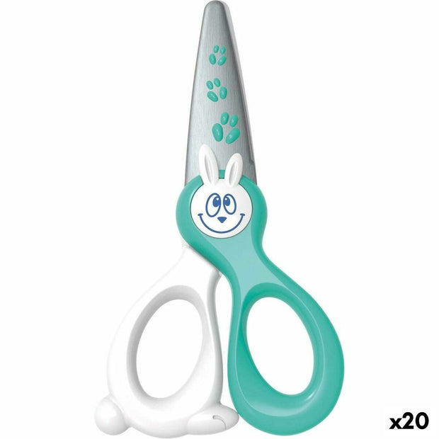 Scissors Maped Kidicut Blue White Children's 12 cm (20 Units)