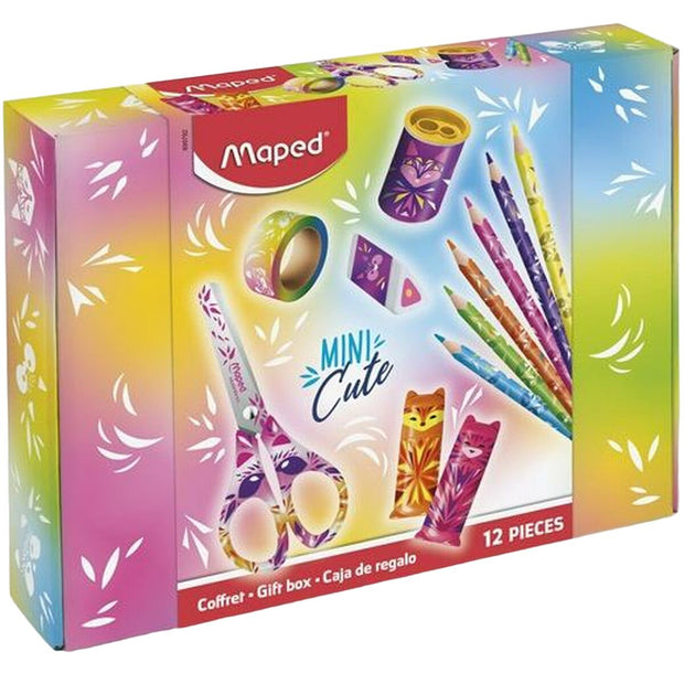 Craft Set Maped Mini Cute Multicolour 12 Pieces (4 Units)