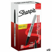 Permanent marker Sharpie 12 Pieces Black 0,9 mm (12 Units)