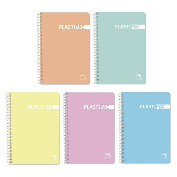 Notebook Pacsa Multicolour 80 Sheets Din A4 (5 Units)