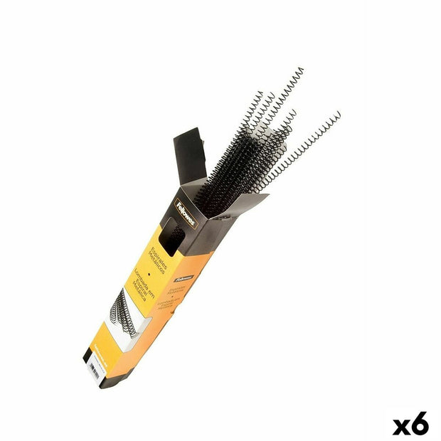 Spirals Fellowes 50 Pieces Binding Black Metal (Ø 28 mm) (6 Units)