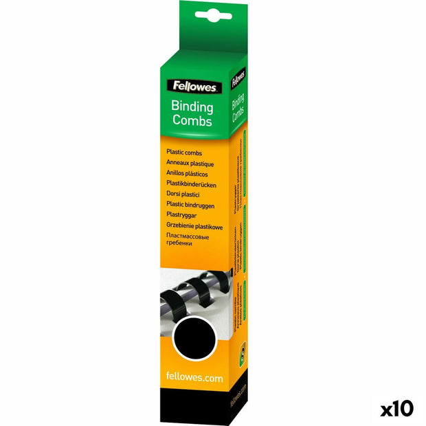 Spirals Fellowes 50 Pieces Binding Black PVC (Ø 25 mm) (10Units)