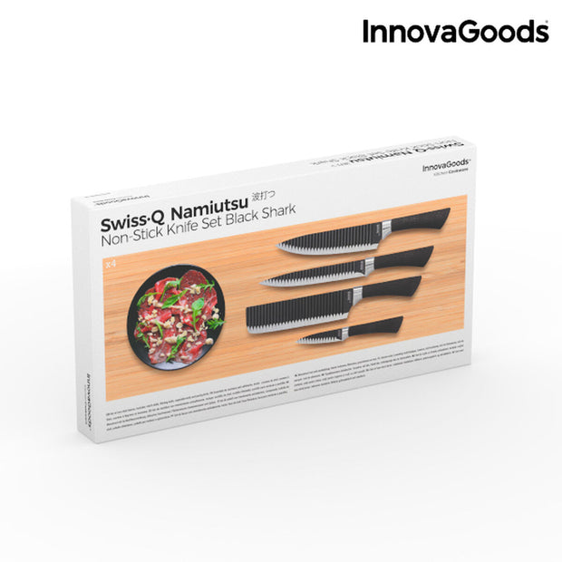 Messerset Black Shark Swiss·Q Namiutsu InnovaGoods 4 Stücke