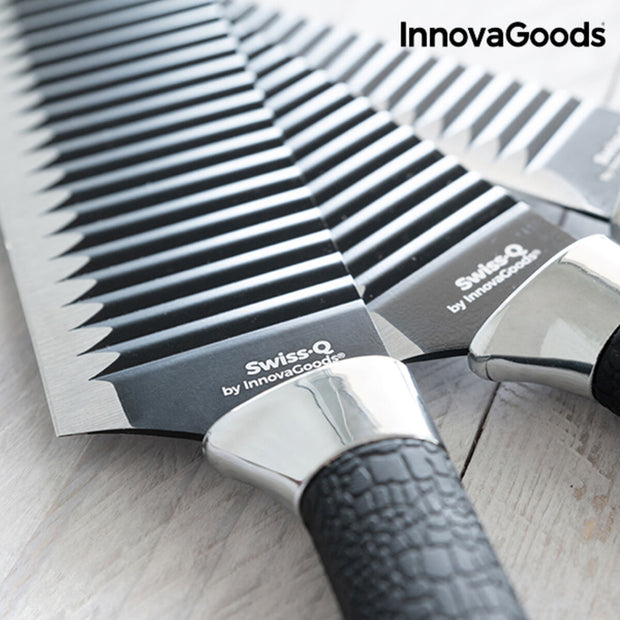 Messerset Black Shark Swiss·Q Namiutsu InnovaGoods 4 Stücke