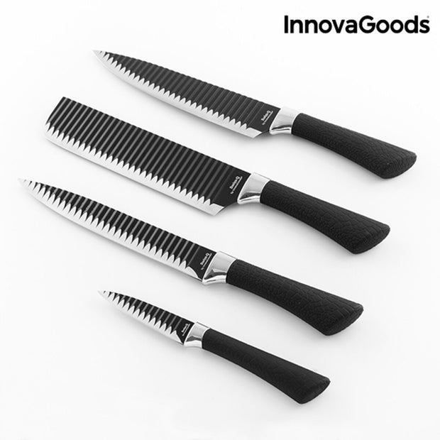 Messerset Black Shark Swiss·Q Namiutsu InnovaGoods 4 Stücke