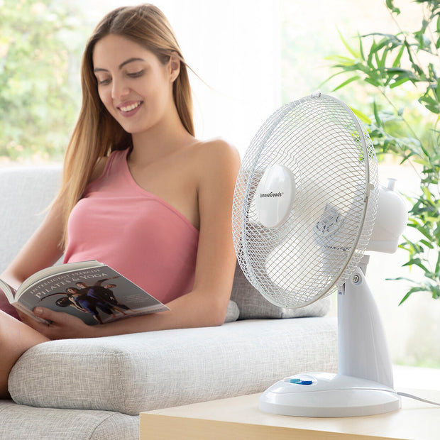 Table Fan InnovaGoods White 35 W Ø30 cm