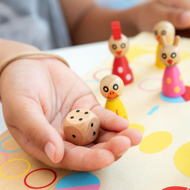 Wooden Table Set with Animals Pake InnovaGoods 18 Pieces