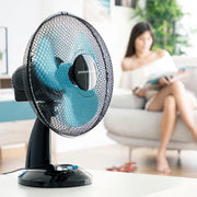 Table Fan InnovaGoods Ø 30 cm 35W Black Blue