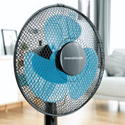 Table Fan InnovaGoods Ø 30 cm 35W Black Blue