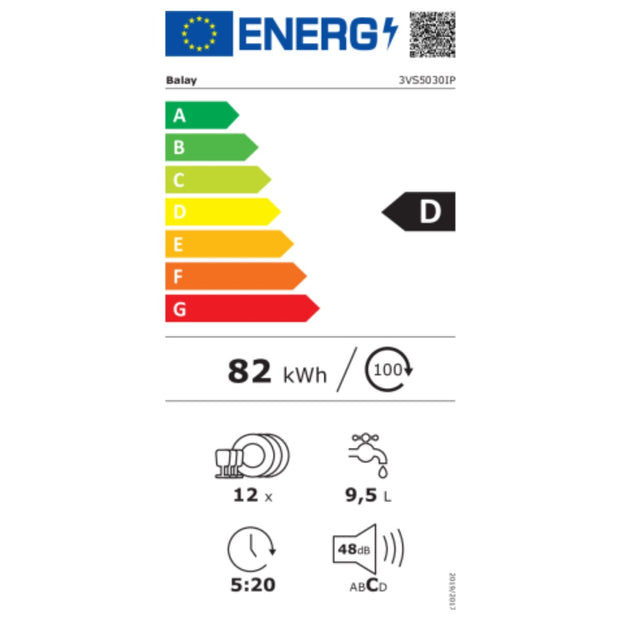 Geschirrspüler Balay 3VS5030IP 60 cm