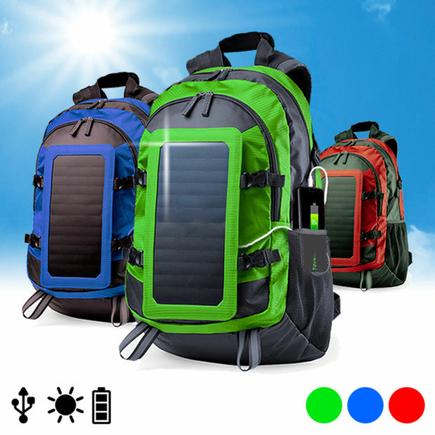 Rucksack mit Solarpanel-Ladegerät Walk Genie 146329 (10 Stück)