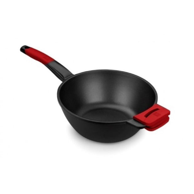 Wok Pfanne BRA PREMIERE Rot/Schwarz (Ø 28 cm)