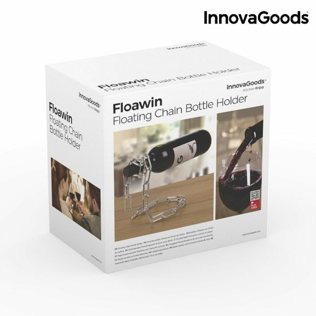 Weinflaschenhalter Schwebende Kette Floawin InnovaGoods IG117278 metall (Restauriert A+)